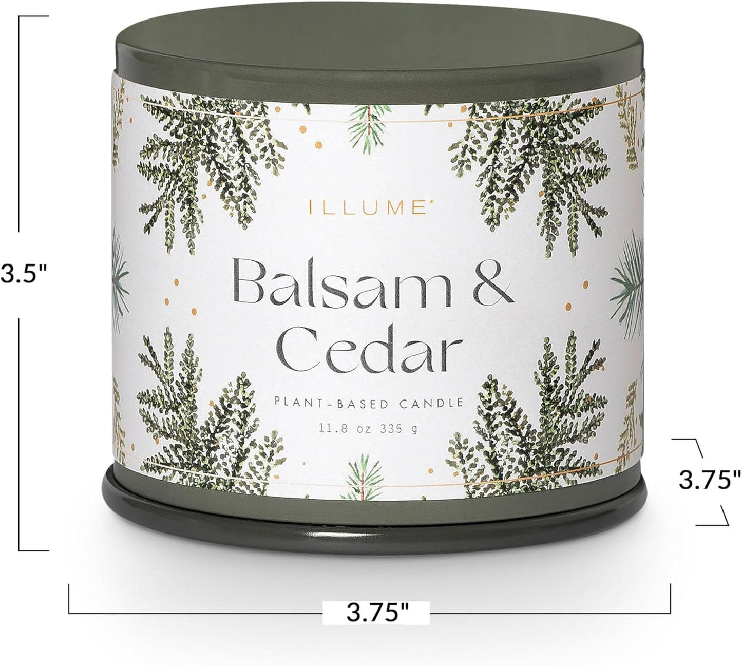 ILLUME Vanity Tin Candle, Balsam & Cedar