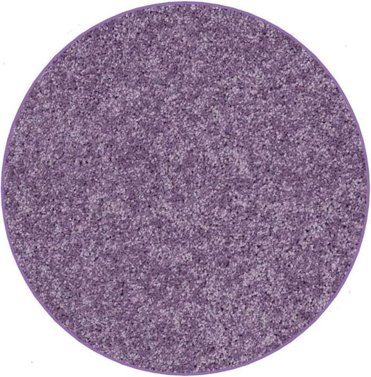 KOECKRITZ Soft and Colorful Kids Classroom Area Rugs (Passes Flammability Pill Test) Many Sizes and Bright Colors to Select from (6' Round, Lavender)