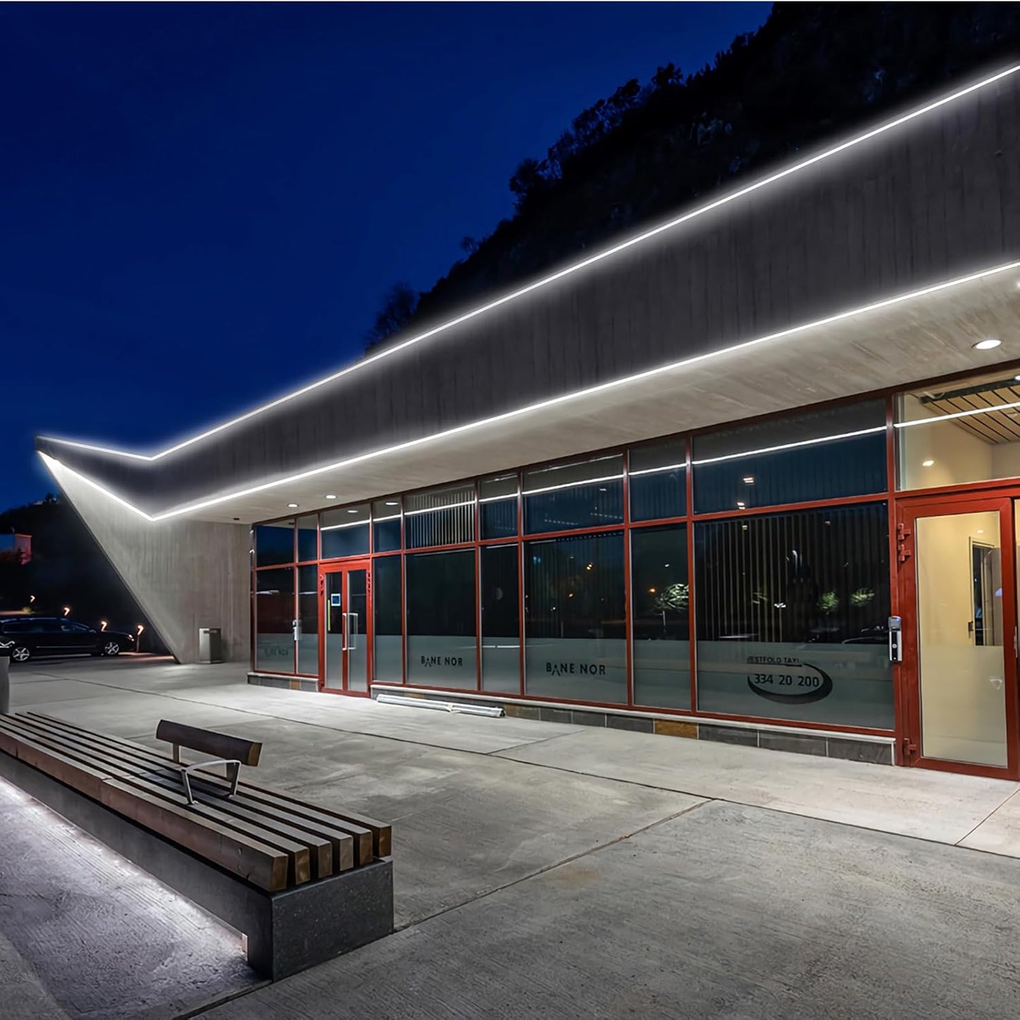 GZBtech Flexible LED Neon Rope Lights 82FT,AC 110-120V Waterproof Strip Light, 120 LEDs/M Cuttable Connectable Neon Lighting for Indoor Outdoor Home Decor/Commercial Building Use-Cold White 25M