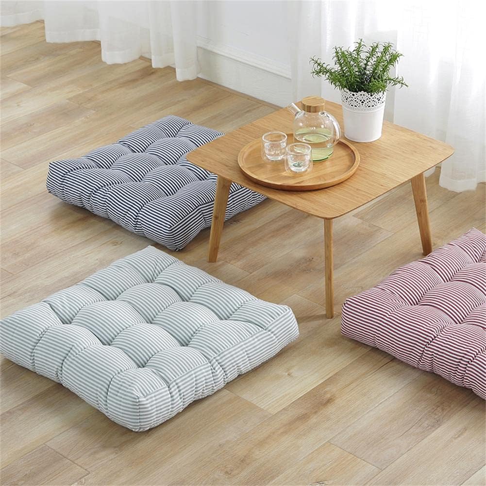 Tiita Chair Cushions 22"x22" Square Windows Pad for Adults Seating Pillows Set of 2, Blue