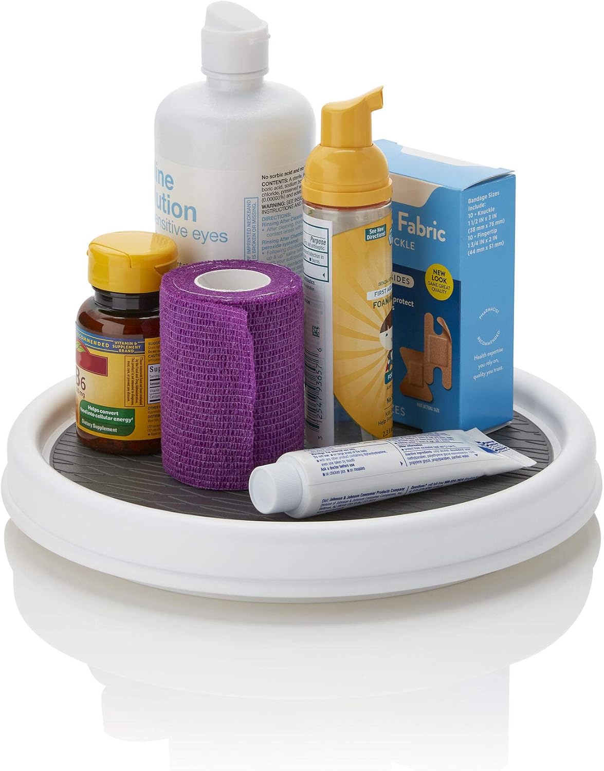 Copco Non-Skid Pantry Cabinet, 9-Inch, White/Gray