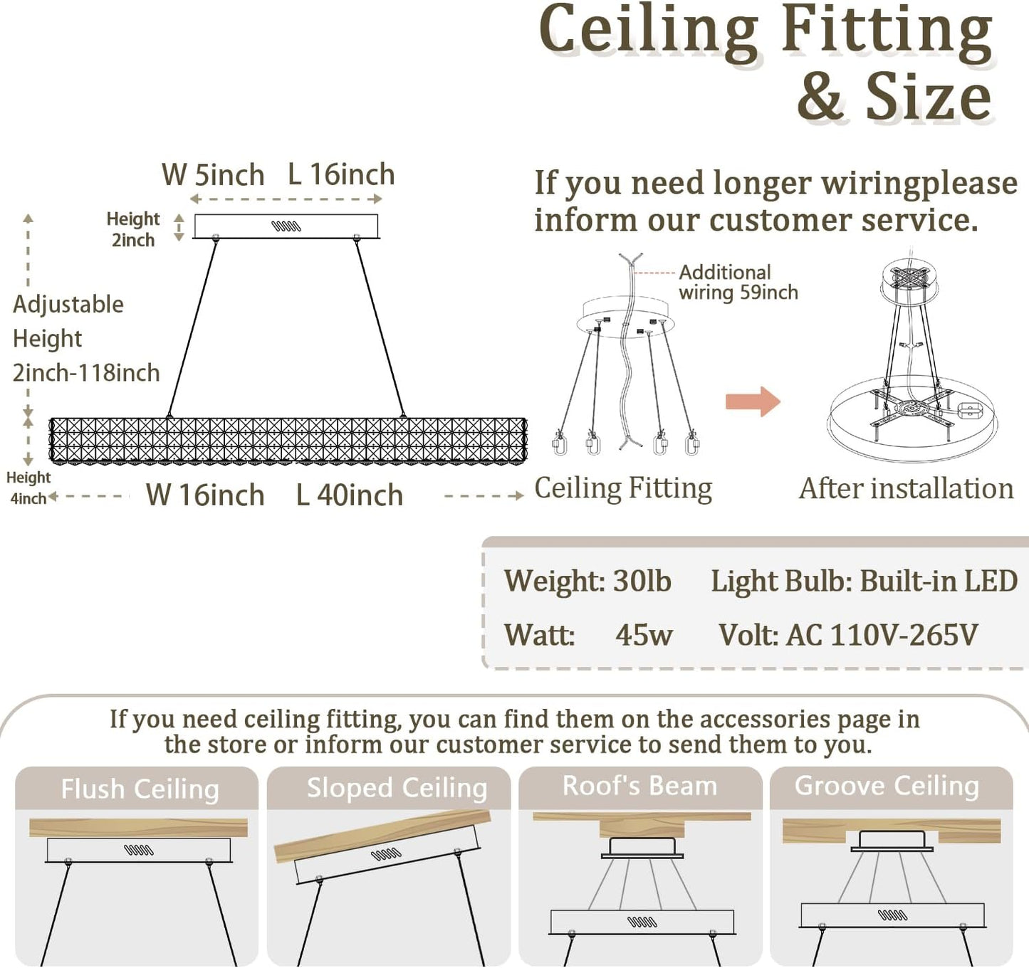 Modern Crystal Chandelier, Dia 40" Rectangular Chandelier for Dining Room,Gold Rectangle Crystal Ceiling Light Luxury Oval Chandeliers for Living Room Kitchen Island