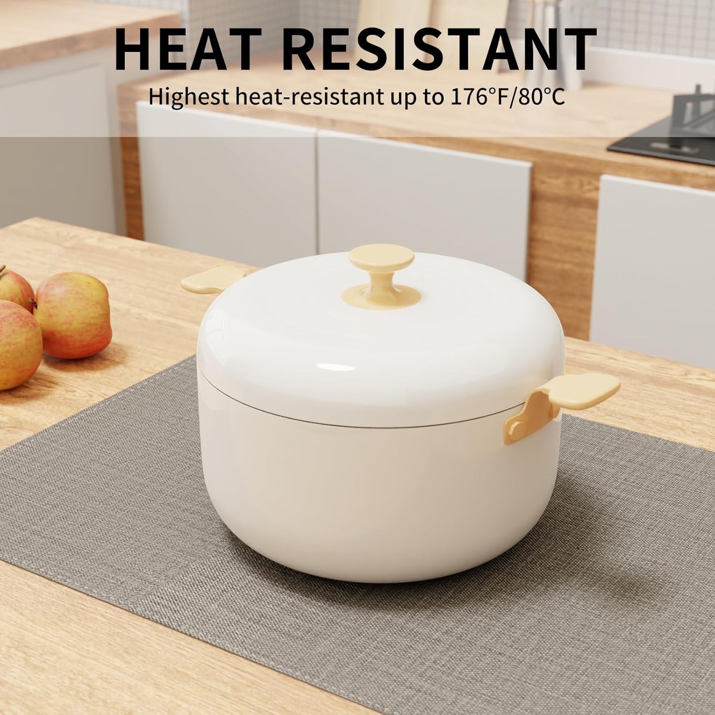 Cloth Placemats, Set of 4 Heat-Resistant Cotton Linen Blend Double Layered Machine Washable Place Mats, Wrinkle Free Thick Fabric Dining Table Mats for Indoors & Outdoors (Dark Grey, 4)