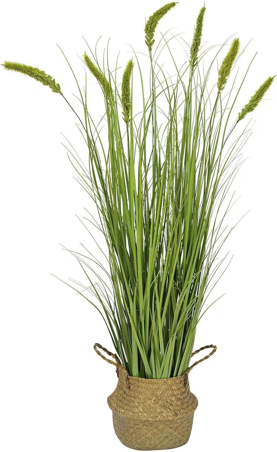 Green Onions Fake Plants,Artificial Plants Indoor, Fake Grass Decor Green Plant Fake Outdoor Flowers Fake Succulents,Artificial Tall Grass Plants with Pots House Decorative (47" 1 Pack)