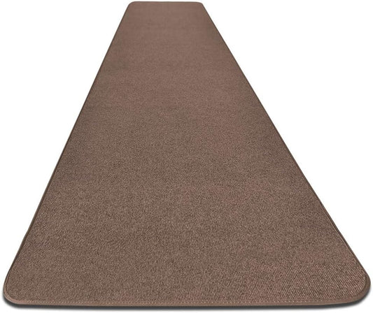 House, Home and More Outdoor Carpet Runner - Brown - 3 Feet x 20 Feet