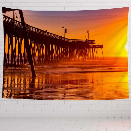 Sunset Tapestry For Bedroom Sunset Beach Colors Tapestries Wall Hanging For Living Room Dorm Office 80×60 In