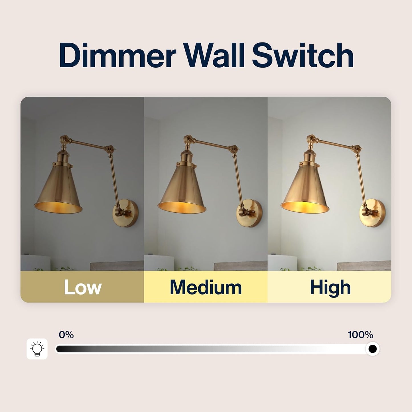 JONATHAN Y JYL7461A-SET2 Rover 7" Farmhouse Industrial Adjustable Arm Metal LED Wall Sconce Rustic Bohemian 2700K 4W Bulb for Entryway Lobby Kitchen Bathroom Bedroom Hallway, Brass Gold (Set of 2)