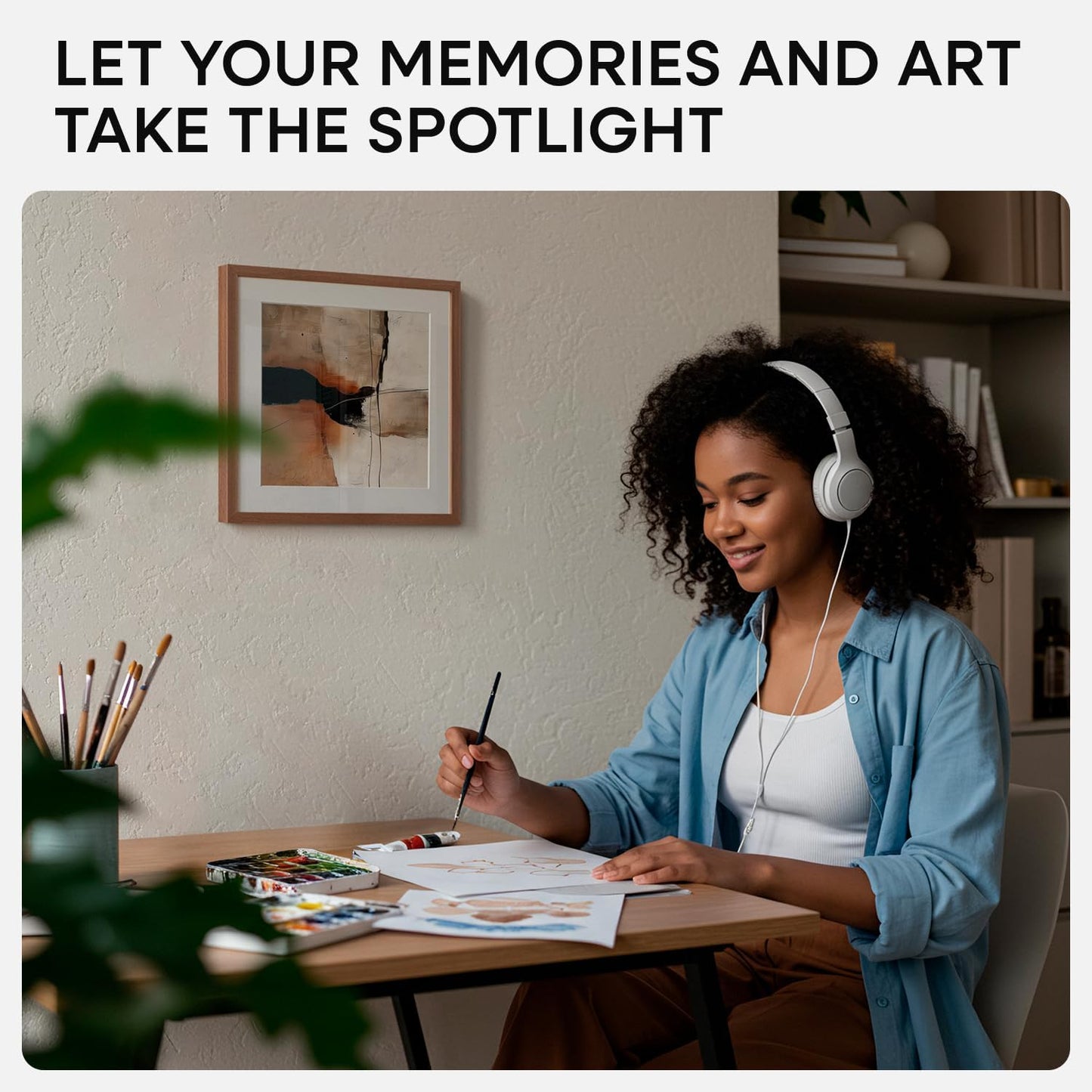 Homeforia 12x12 Frame Brown Wood, High End Dark Oak 12 x 12 Square Picture Frame with Mat 10 x 10 for Photo, 12by12 Wooden Walnut Poster Frame Matted to 10x10 Print, Tempered Glass, Wall Kit, Set of 1