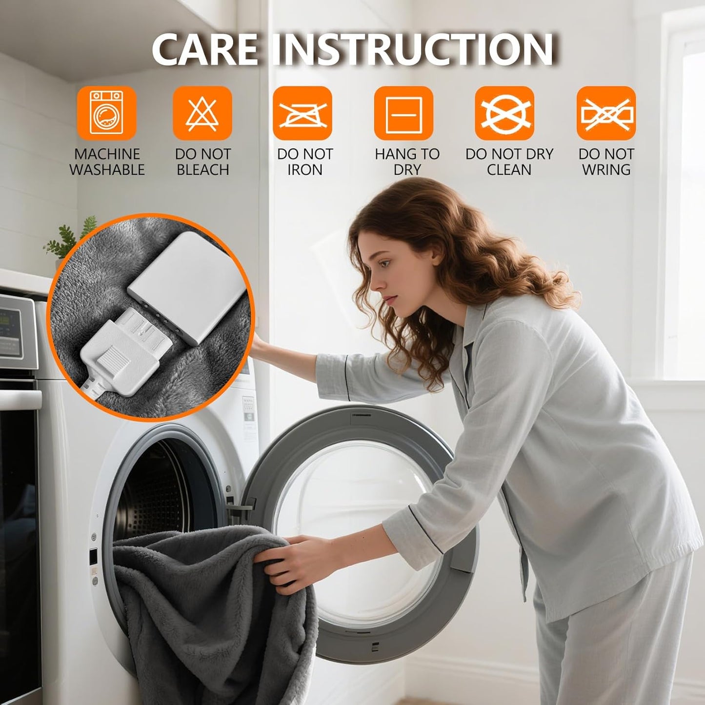 Heated Blanket Throw 50x60, Extra Plush 220GSM Flannel & Sherpa with Child Lock | 6-Level Smart Adaptive Heat & 8Hr Timer | ETL Certified Electric Blanket for Full Body Comfort