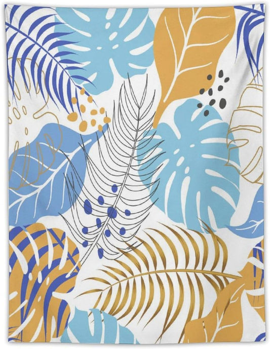 ICMOLYYENLO Tropical Palm Leaves Wall Tapestry, Wall Art for Room Decoration Beautiful Wall Hanging for Bedroom Living Room Dormitory Apartment 40x60 Inch