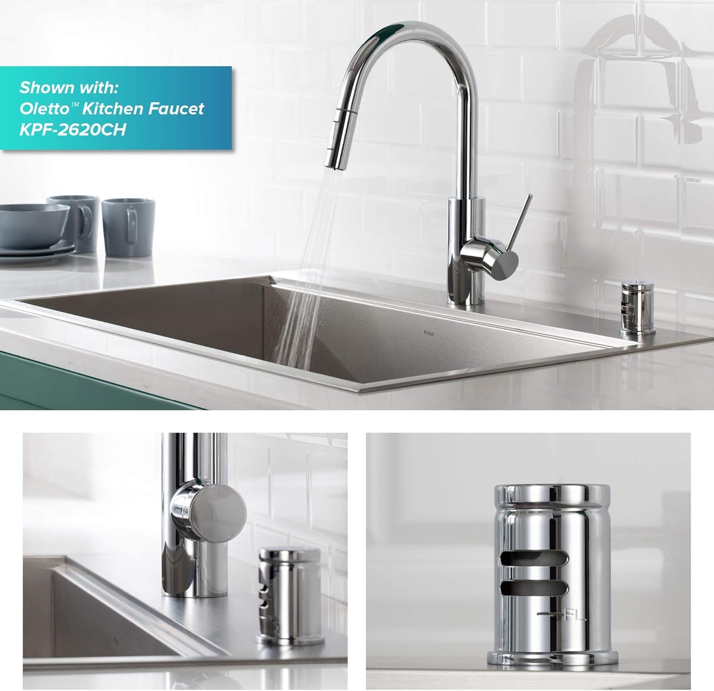 KRAUS Dishwasher Air Gap in Chrome, KAG-1CH