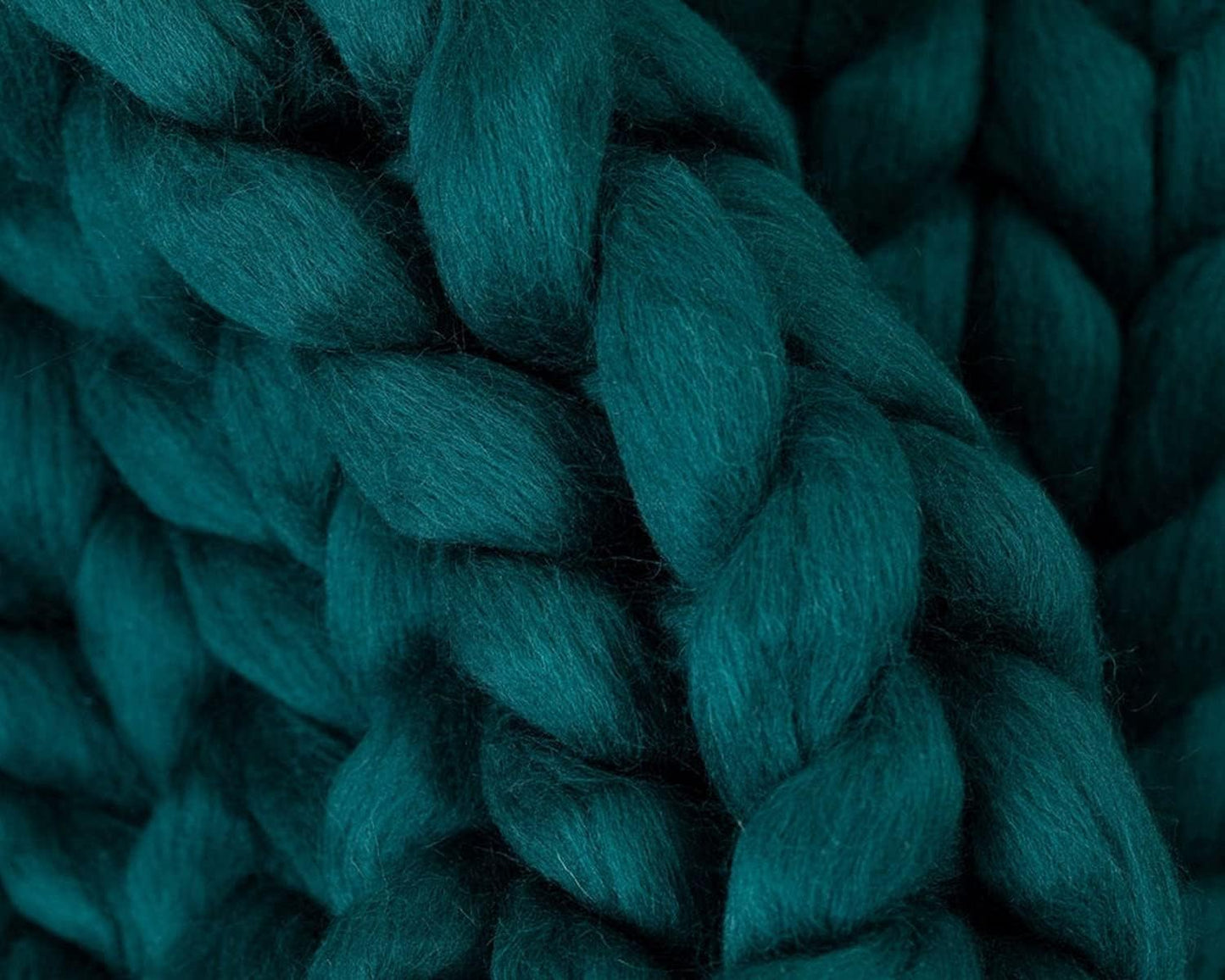 Knitted Throw Blanket for Sofa,Handmade Knit Chunky Blanket Throw Sofa Throw for Gift Sofa Bed,Chunky Knit Blanket(Dark Green 40"x60")