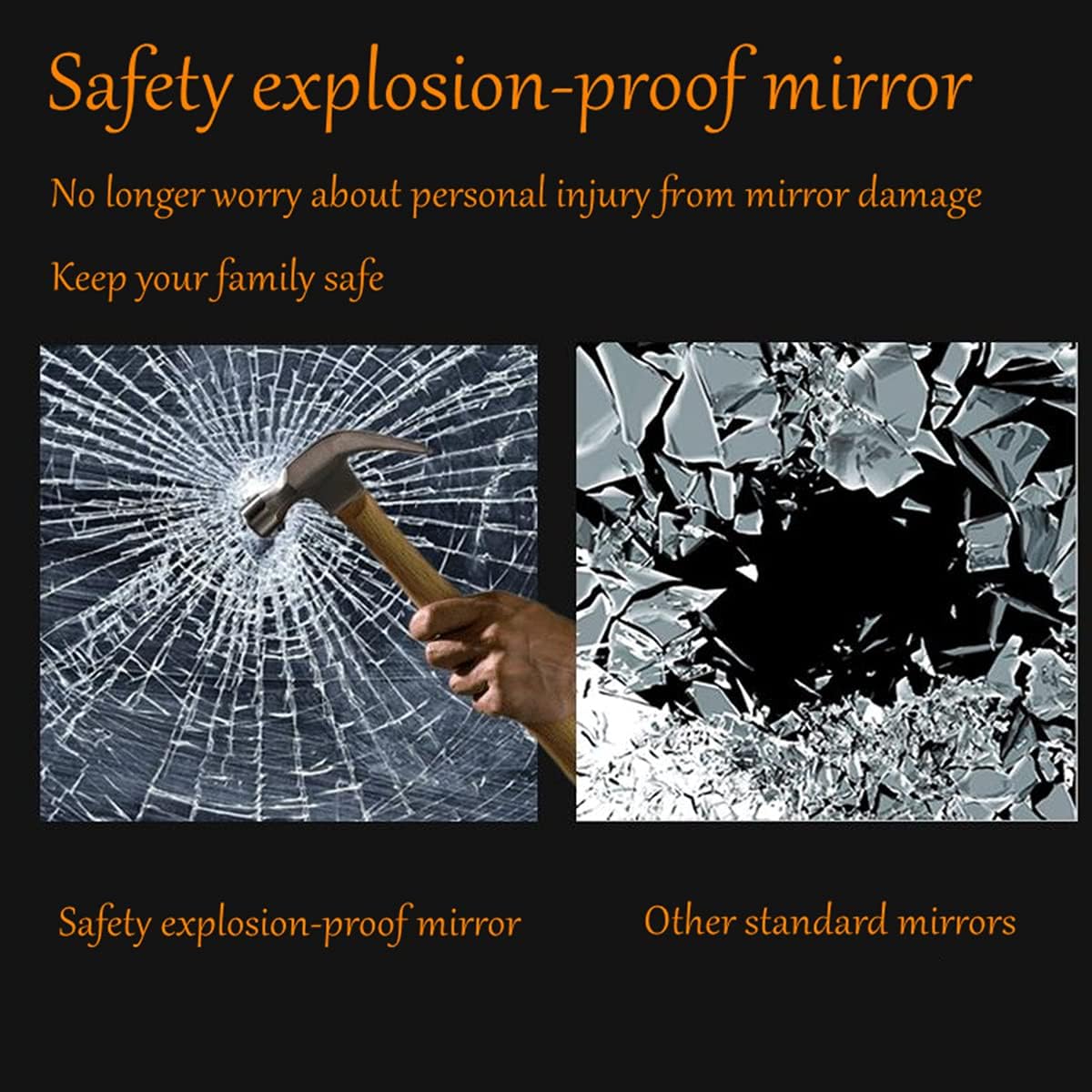 Single Beveled Edge Frameless Wall Mount Bathroom Vanity Mirror, 24” X 36”|Silver|