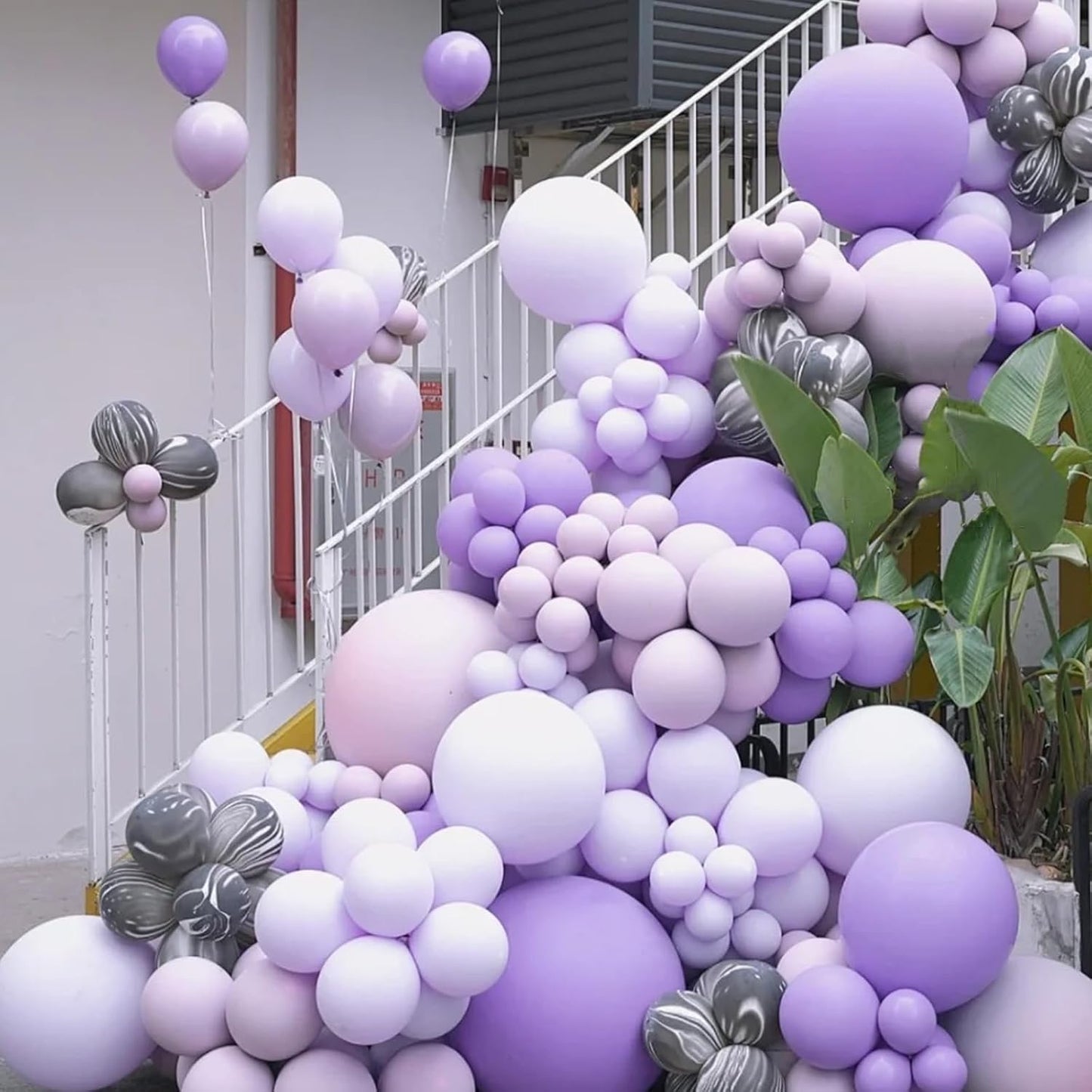 130pcs Pastel Purple Balloons Different Sizes 18" 12" 10" 5" Light Purple Latex Balloon Garland Arch Kit for Birthday Baby Shower Graduation Wedding Gender Reveal Party Decorations