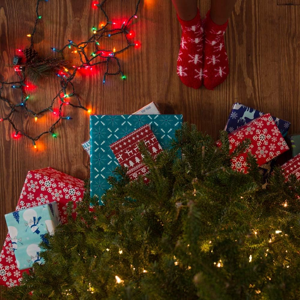 Brizled Christmas Lights Multicolor, 2 Pack 33ft 100 LED Christmas Tree Lights, 120V UL Certified Connectable Xmas String Light Indoor Outdoor Mini Light Set for Xmas Tree Party Garden Porch Decor