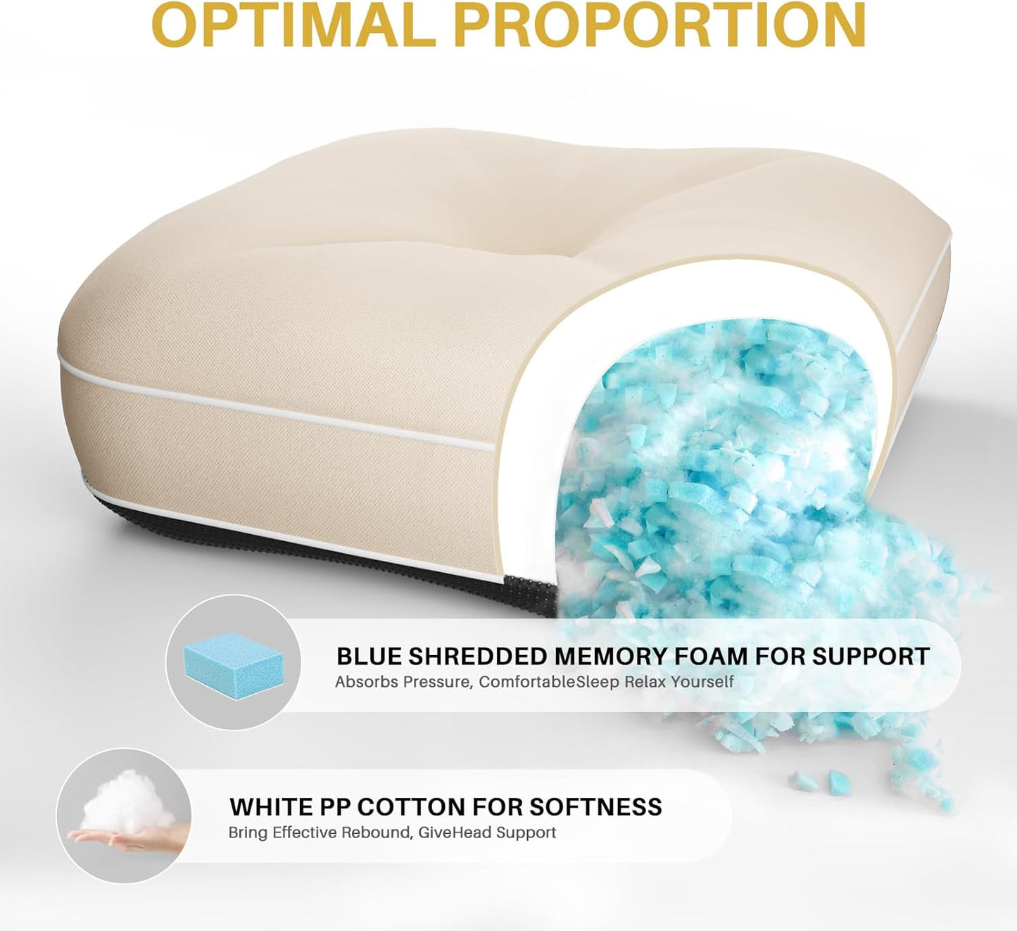 YZ HOME Rocking Chair Cushion, Set of Thicken Seat & Back Chair Cushions with Memory Foam, Non-Slip Chair Pad with Ties for for Indoor&Outdoor Rocker, Beige, 28 * 18 * 5/18x18x5