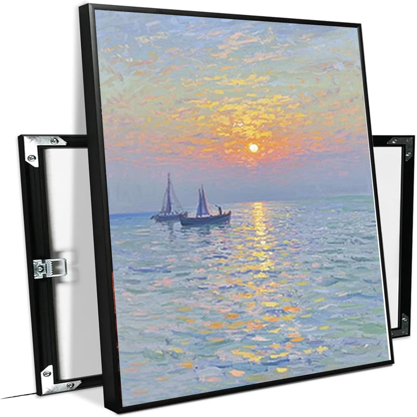 Coastal sailboat scenery poster art decor ocean nautical room decor beautiful sailboat seascape decor suitable for beach villa