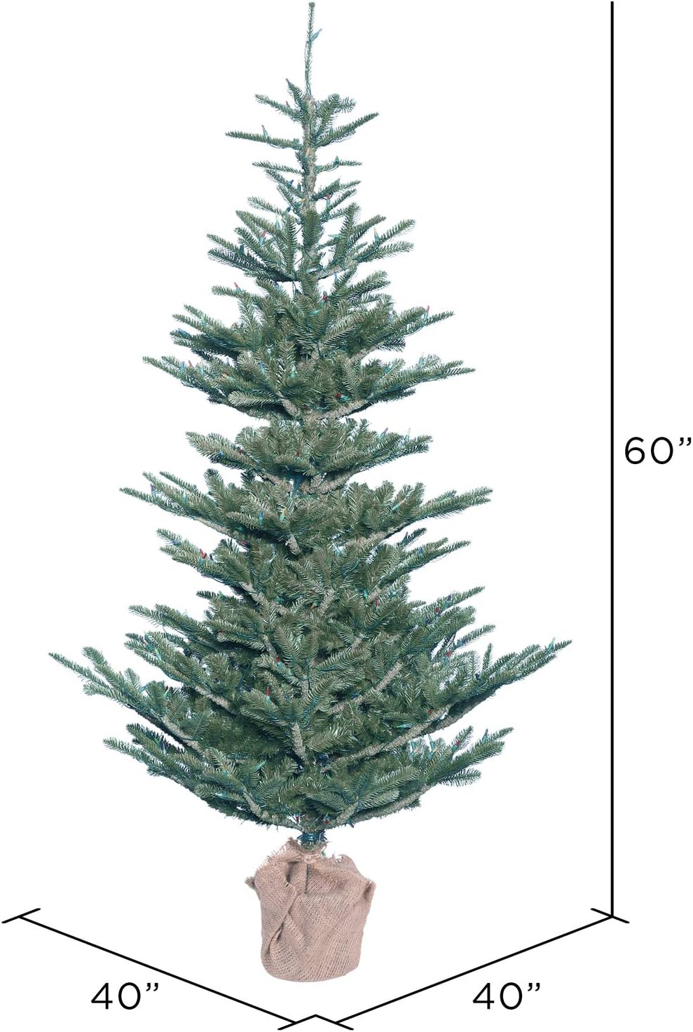 Vickerman G160450 Alberta Blue Spruce Christmas Tree