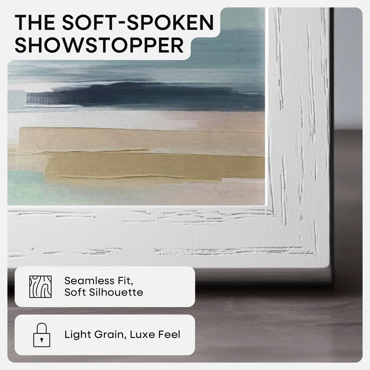 Homeforia A3 Picture Frame White Wood, High-End Oak 11.7 x 16.5 White Poster Frames Matted to 8.3 by 11.7 Photo, 11.7x16.5 Size Wooden Frame with Mat 8.3x11.7 Print, Tempered Glass, Wall Kit, Set of 1