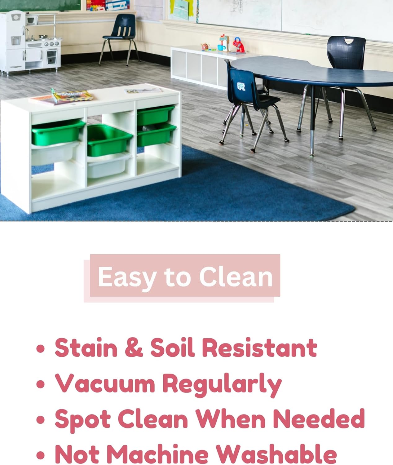 KOECKRITZ Soft and Colorful Kids Classroom Area Rugs (Passes Flammability Pill Test) Many Sizes and Bright Colors to Select from (6' Round, Lemon)