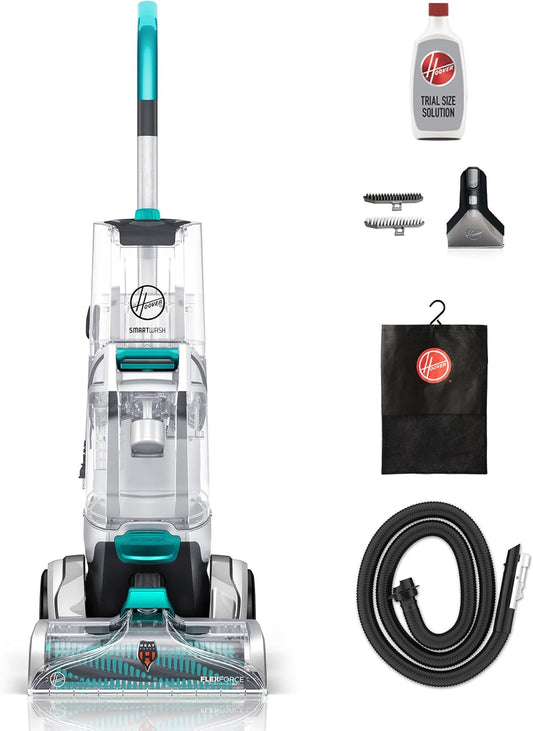 Hoover SmartWash Automatic Carpet Cleaner Machine, Deep Cleaning Carpet Shampooer Machine, Pair with a Hoover Cleaner Solution for a Bright, Refreshed Home