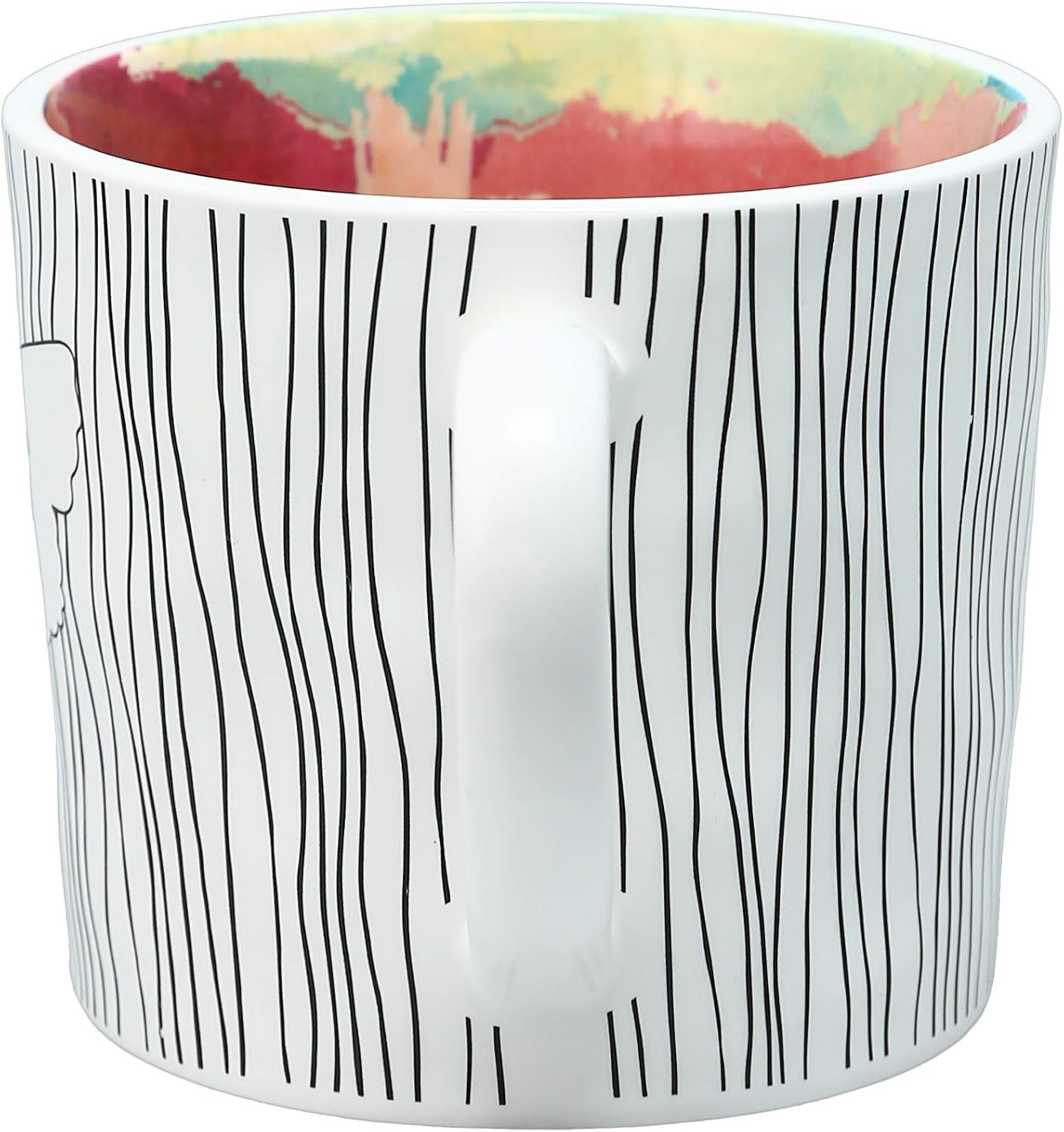 You Are So Special - 16 Oz Debossed Butterfly Rainbow Stripe Coffee Cup Mug