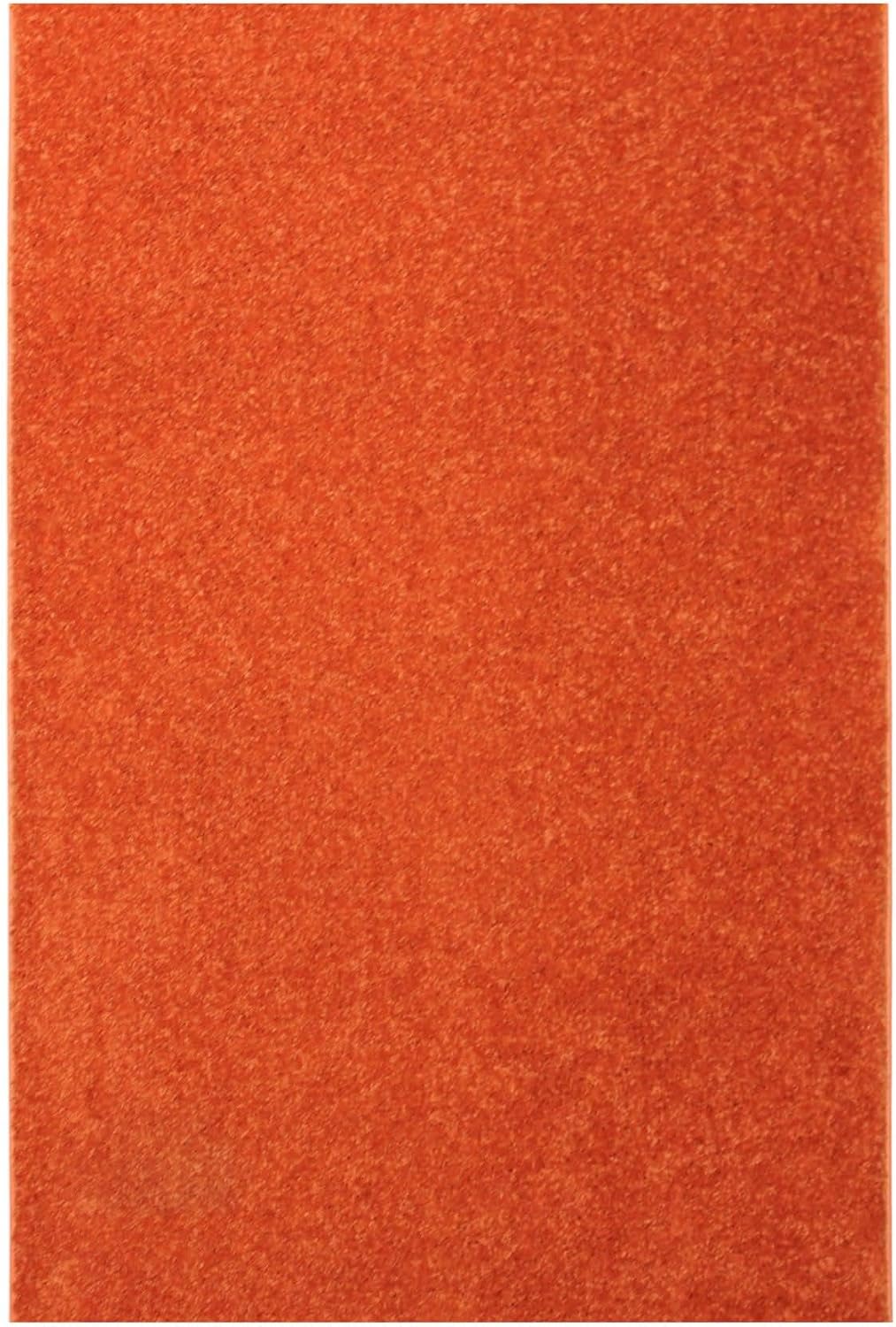 KOECKRITZ Soft and Colorful Kids Classroom Area Rugs (Passes Flammability Pill Test) Many Sizes and Bright Colors to Select from (4' x 6', Tangerine)