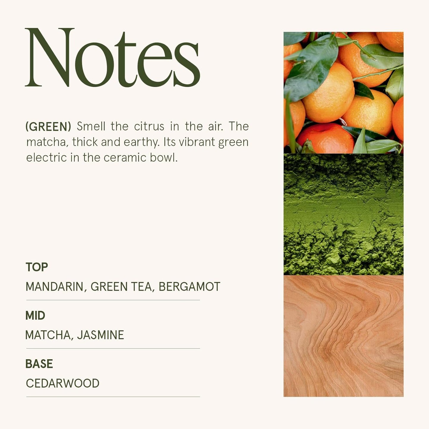 LA JOLIE MUSE Mandarin Matcha Candle - Bergamot, Matcha, Cedarwood | 19 oz Large Wooden Wick Candles | Natural Soy Wax | 90 Hours Clean Burn | Fresh Citrus Candle | Gift-Ready for Hosts