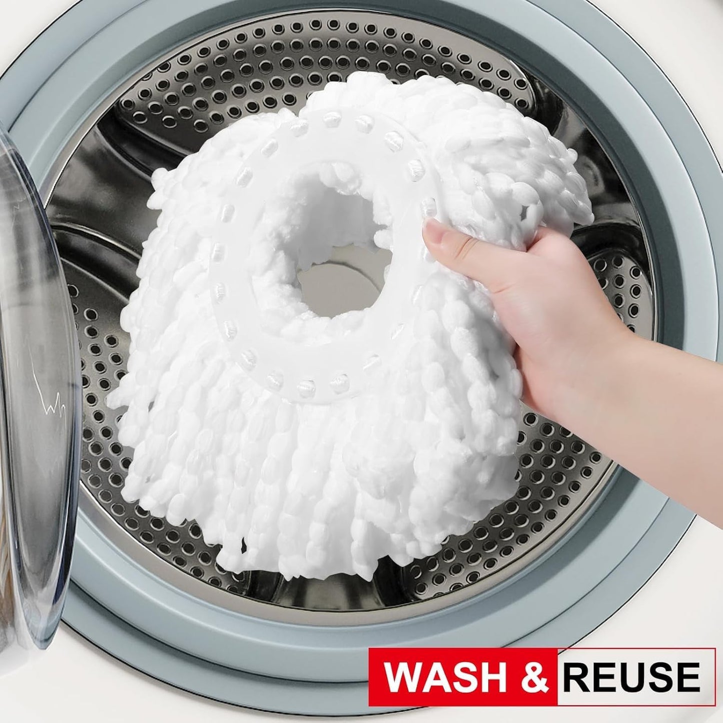 360° Spin Mop and Bucket Set Cleaning System,Mop and Bucket with Wringer Set for Home,Wet Dust Mop for Floor Cleaning with 4 Mop Heads