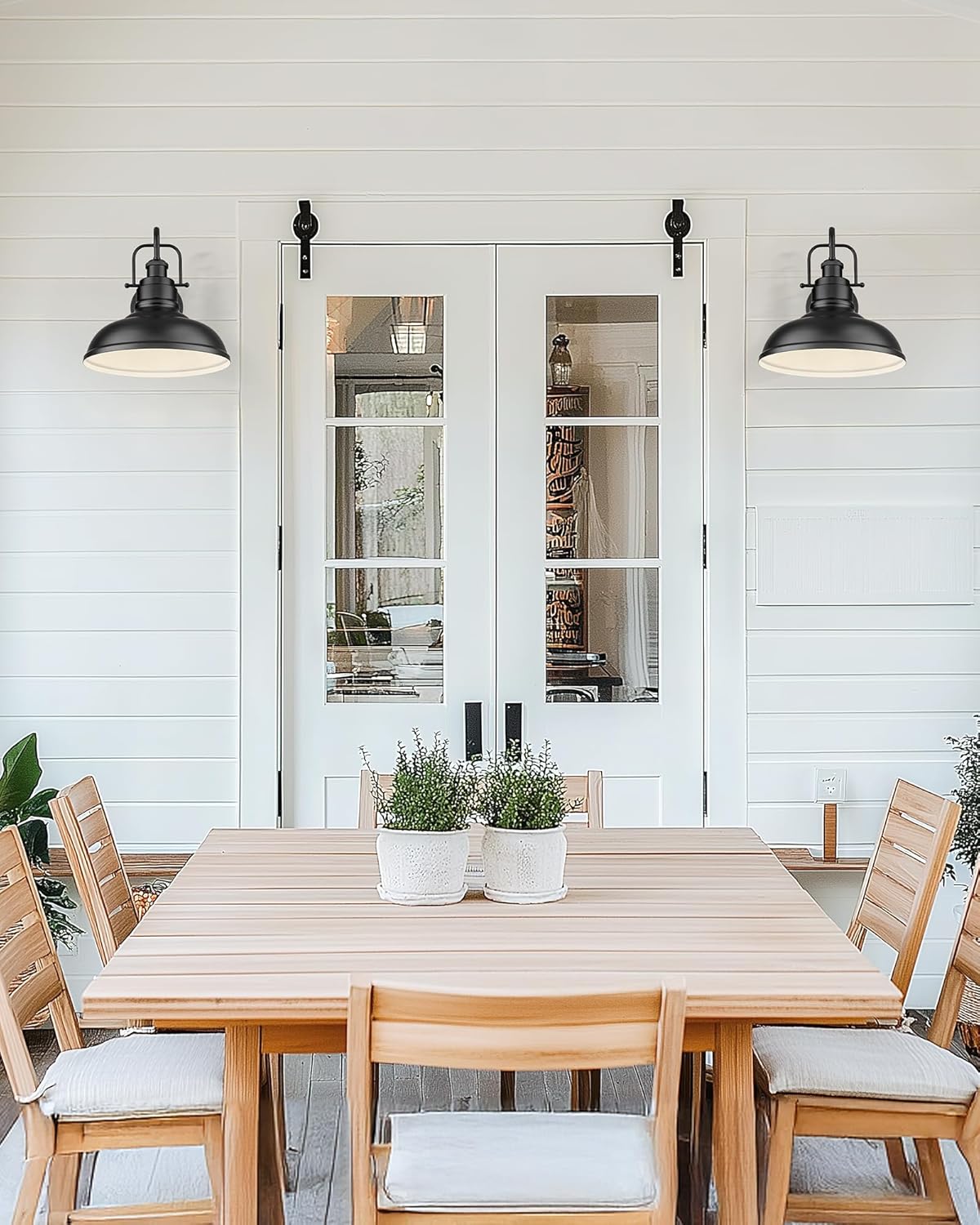 zeyu 11 Inch Modern Gooseneck Barn Light, 1-Light Wall Sconces, Industrial Wall Lantern for Porch, Kitchen, Black Finish, 016-1B BK