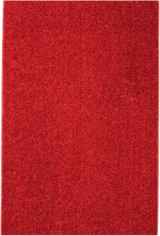 KOECKRITZ Soft and Colorful Kids Classroom Area Rugs (Passes Flammability Pill Test) Many Sizes and Bright Colors to Select from (11' x 11', Fire Engine)
