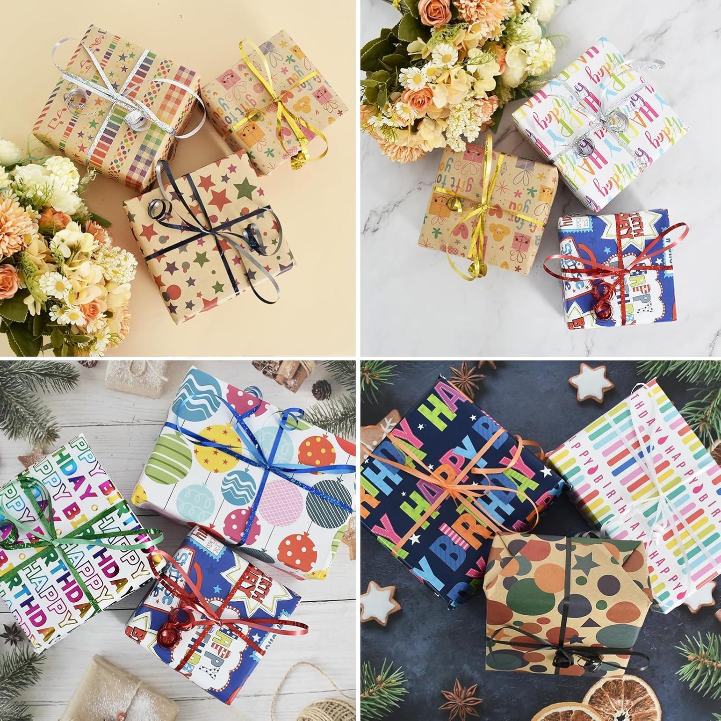 BEISHIDA 2 Pack 100 Yards Rose Silver Ribbon Curling Crimped Glitter Ribbon Balloon String Shiny Metallic for Gift Wrapping Ribbon Birthday Party Festival Art Craft Decor Florist Flowers Decoration