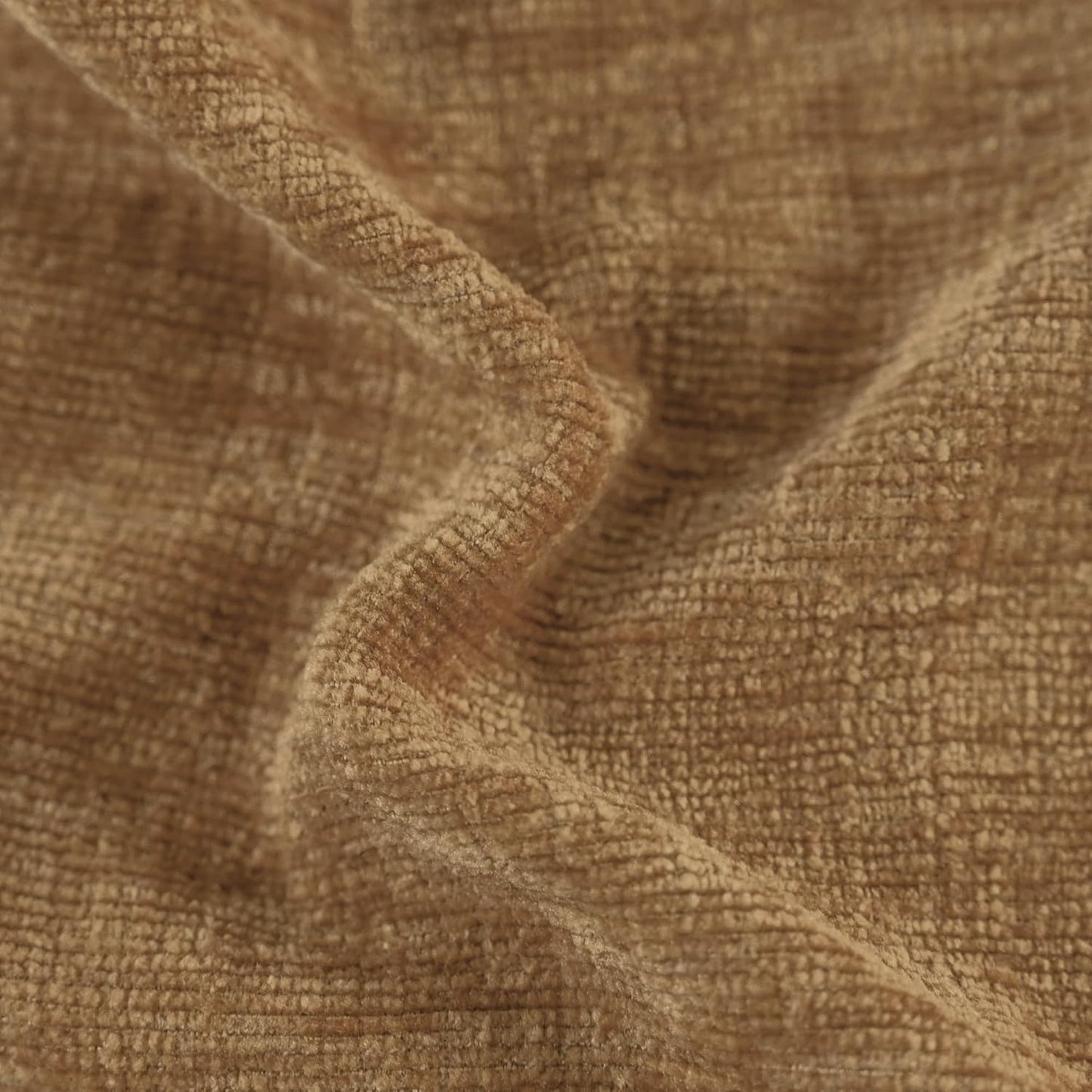 CaliTime Throw Pillow Covers Decorative 26 X 26 Inches Pack of 2 Cozy Chenille Cushion Cases for Couch Sofa Bed Living Room Home Apricot Brown