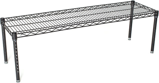 Omega Products Corporation 24" Deep x 36" Wide x 14" High Black Stationary Dunnage Rack