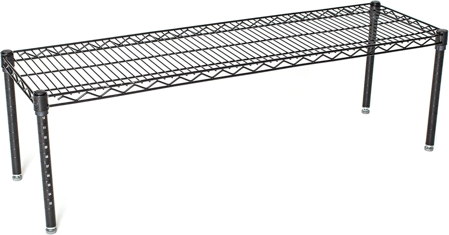 Omega Products Corporation 14" Deep x 36" Wide x 14" High Black Stationary Dunnage Rack