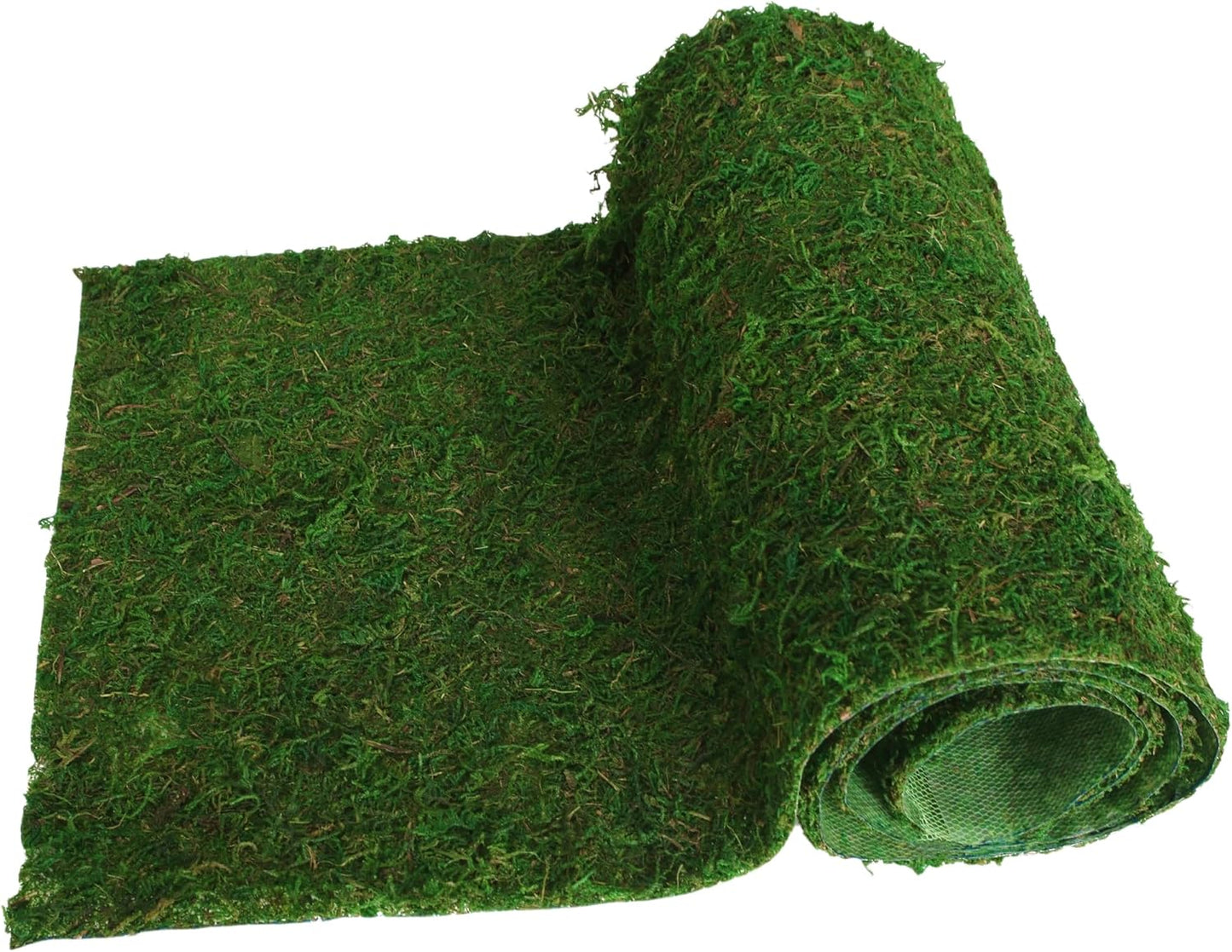 Moss Roll, Dried Moss for Crafts, Moss Table Runner for Fairy Gardens, Wedding Woodland Decor, Preserved Moss Mat for Table Decoration (12" W x 60" L)