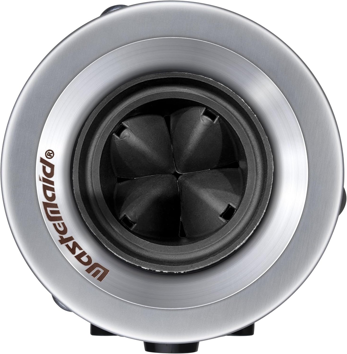 Waste Maid 10-US-WM-458-SL-3B Garbage Disposal Anti-Jam Stainless Steel Food Waste Grinding System, 3/4 HP Slim Line, Black