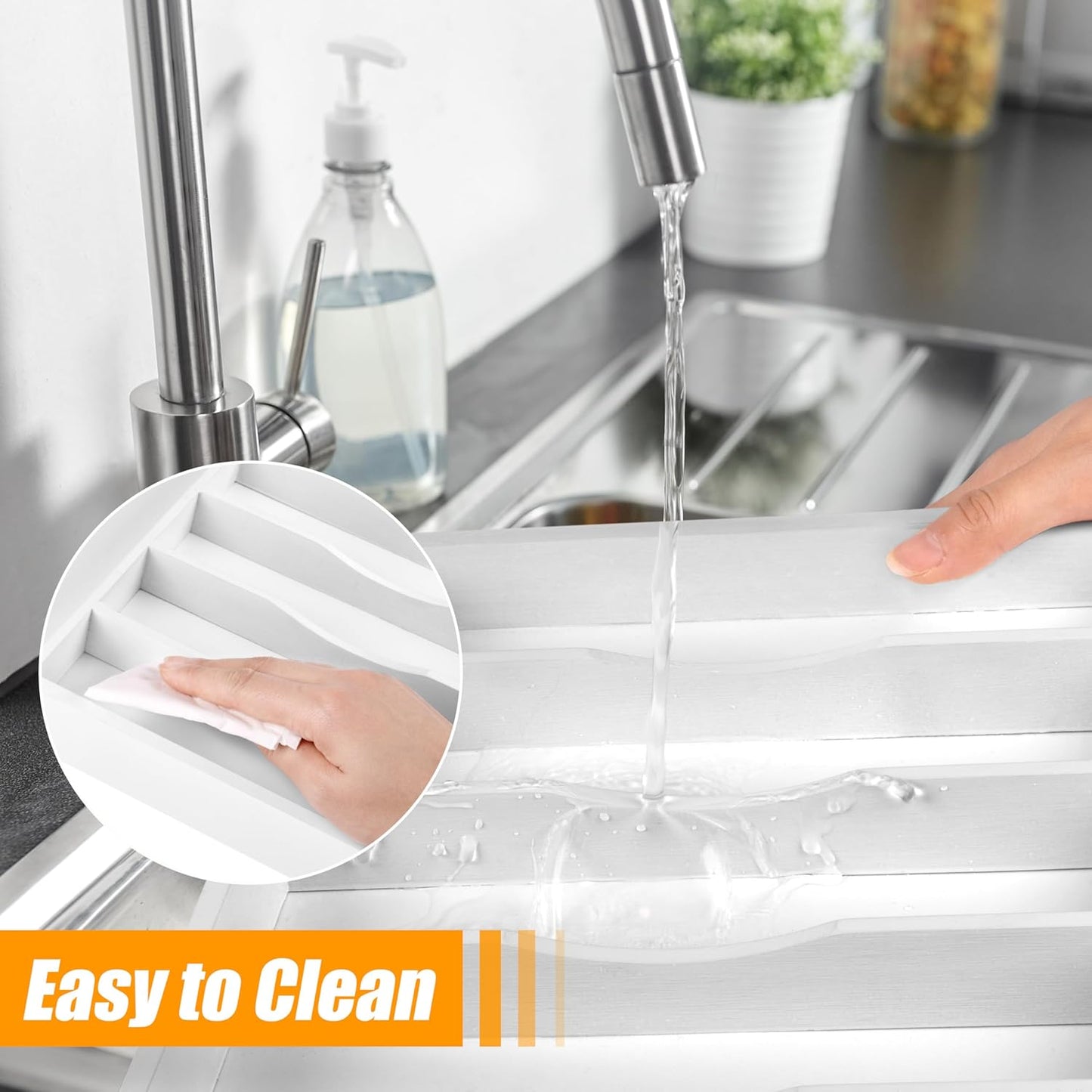 Kitchen Silverware Drawer Organizer and Storage Deep Cookware Utensil Cutlery Rack Office Drawer Organizer Tray Amazon Basics Kitchen Home Gadgets Rv Storage Solutions Wedding Registry Must Haves 2025