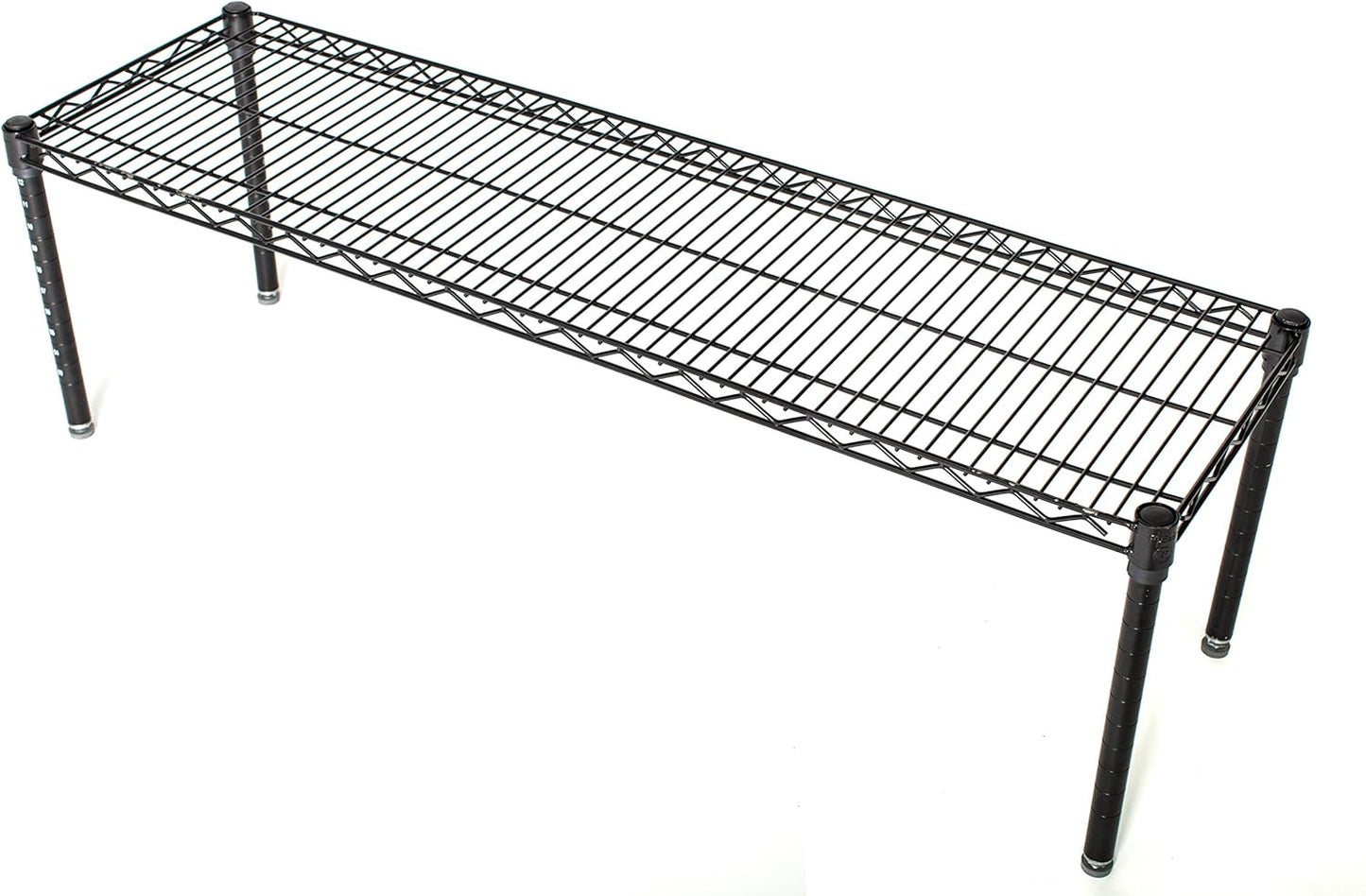 Omega Products Corporation 18" Deep x 72" Wide x 14" High Black Stationary Dunnage Rack