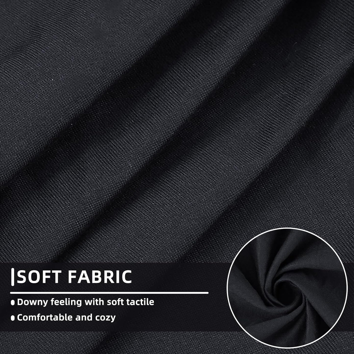 hyha Waterproof Couch Cushion Covers, Sectional Sofa Slipcovers Washable, L Shape Chaise Dog Couch Covers for Sectional Sofa, Universal Furniture Protector (1 Piece for Chaise XL, Black)