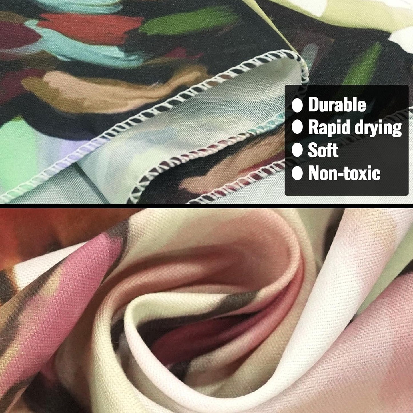 Neasow Colorful Floral Tapestry Wall hanging, Bright Boho Fabric Blossom Tapestries, Multi Color Tapestry for Bedroom Home Hippie Wall Decor 68×90 inch