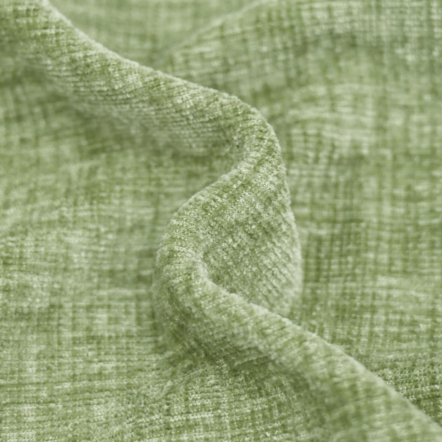 CaliTime Throw Pillow Covers Decorative 24 X 24 Inches Pack of 2 Cozy Chenille Cushion Cases for Couch Sofa Bed Living Room Home Sage Green