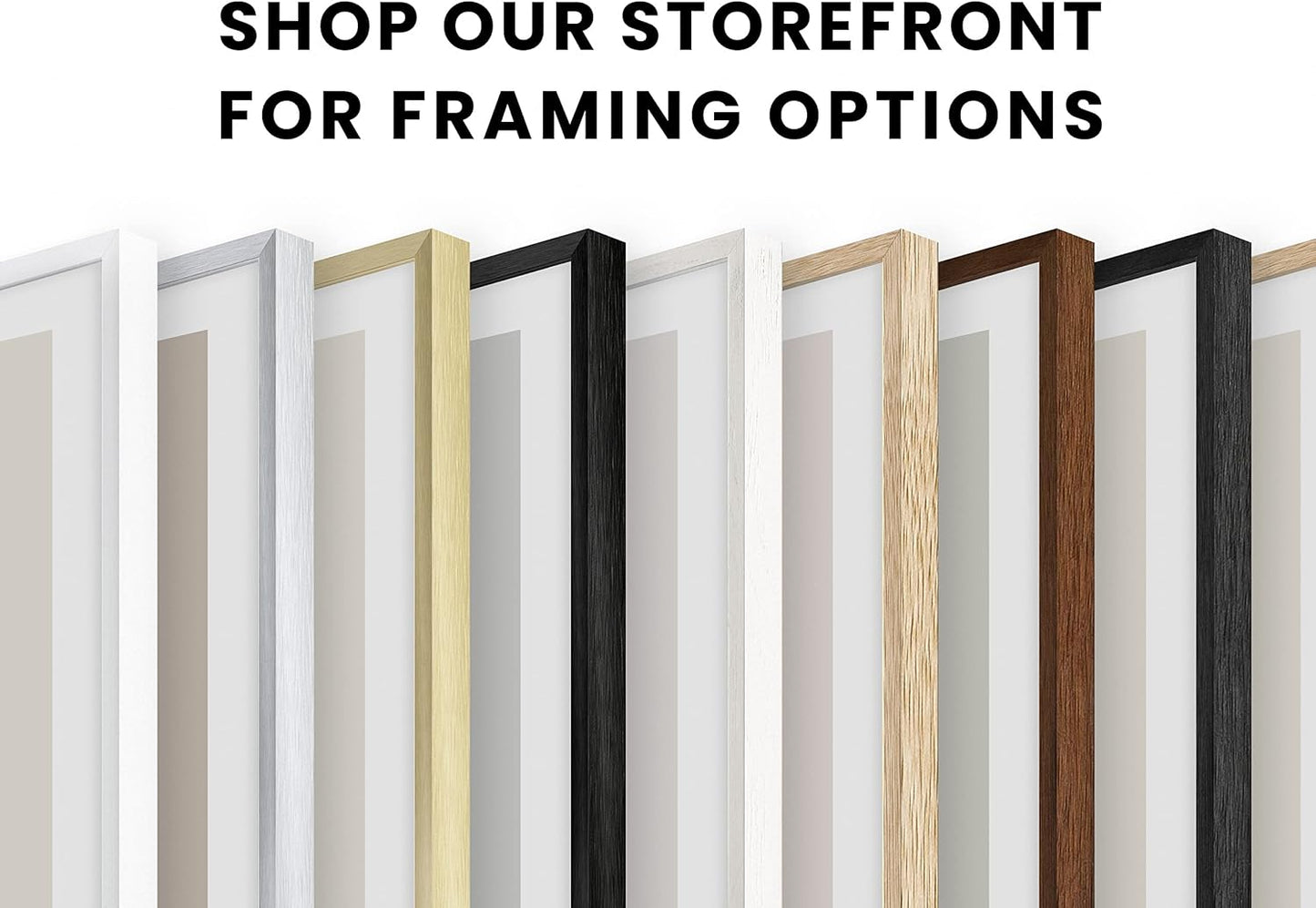 HAUS AND HUES Solid Oak Picture Frame Set - Beige Gallery Wall Frames, Tabletop Frames, Bulk Pack