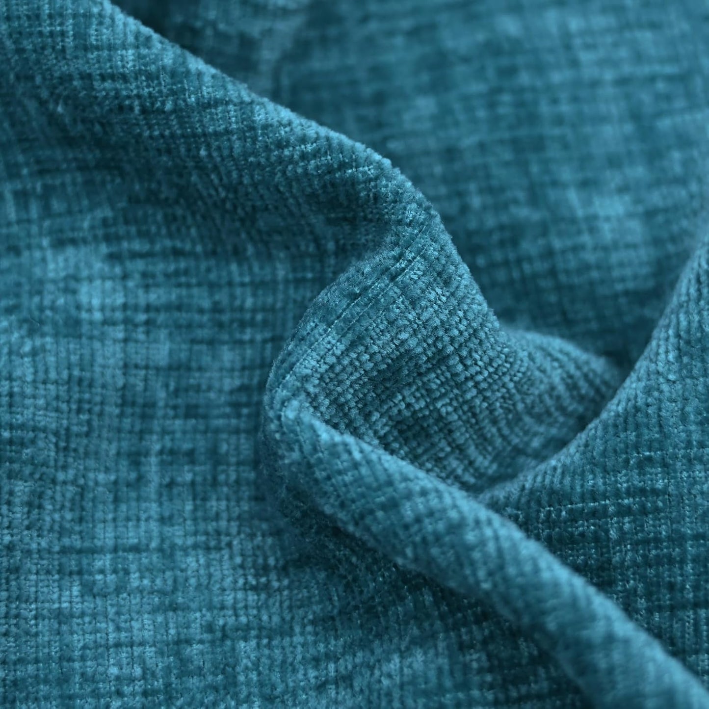 CaliTime Throw Pillow Covers Decorative 16 X 16 Inches Pack of 2 Cozy Chenille Cushion Cases for Couch Sofa Bed Living Room Home Ocean Blue