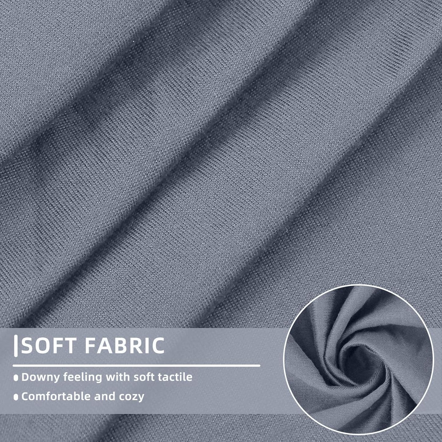 hyha Waterproof Couch Cushion Covers, Stretch Sofa Couch Seat Slipcover for Dog Washable, Non-Slip Waterproof Outdoor Cushion Covers for Patio Furniture Replacement (1 Piece for Large, Grey)