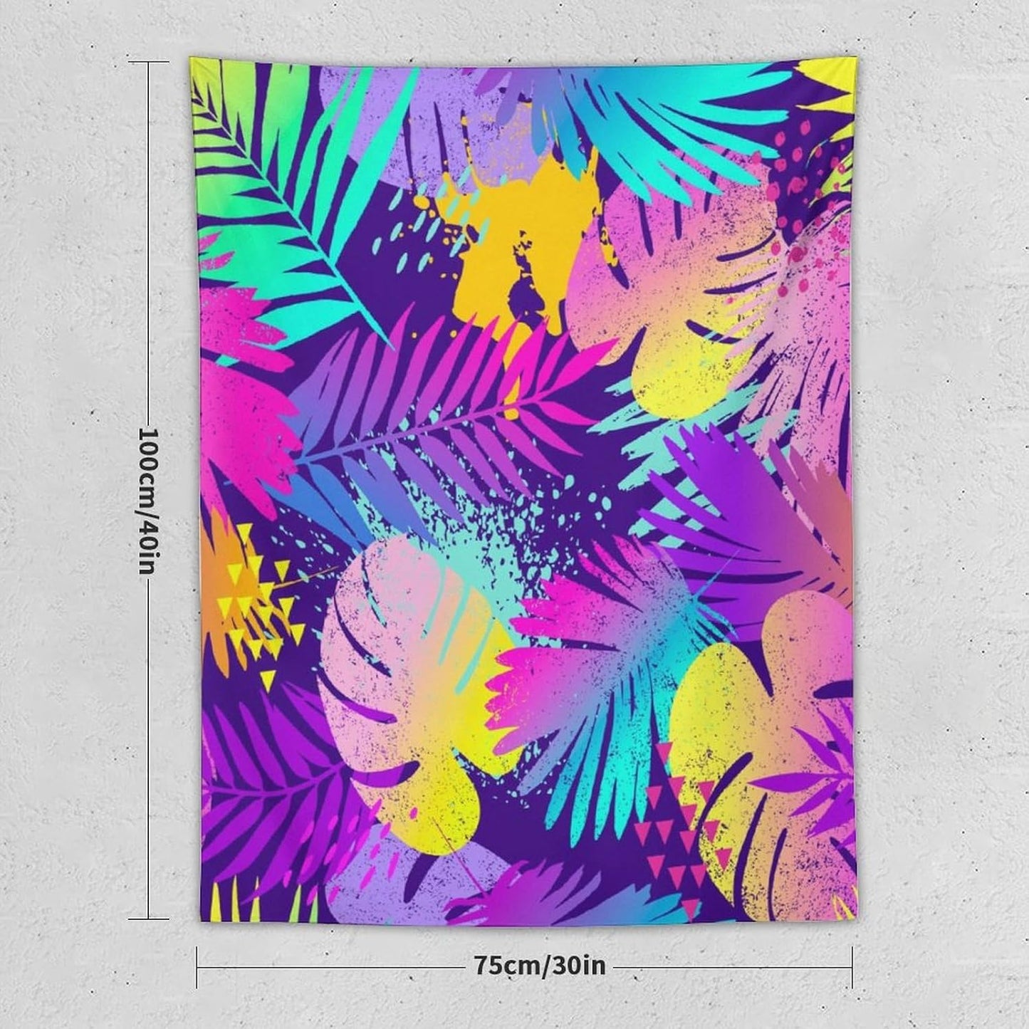 ICMOLYYENLO Palm Leaf Tapestry Wall Hanging, Tropical Leaves Plant Jungle Green Hawaiian Art Home Decor for Guest Bedroom Living Room Dormitory 40x60