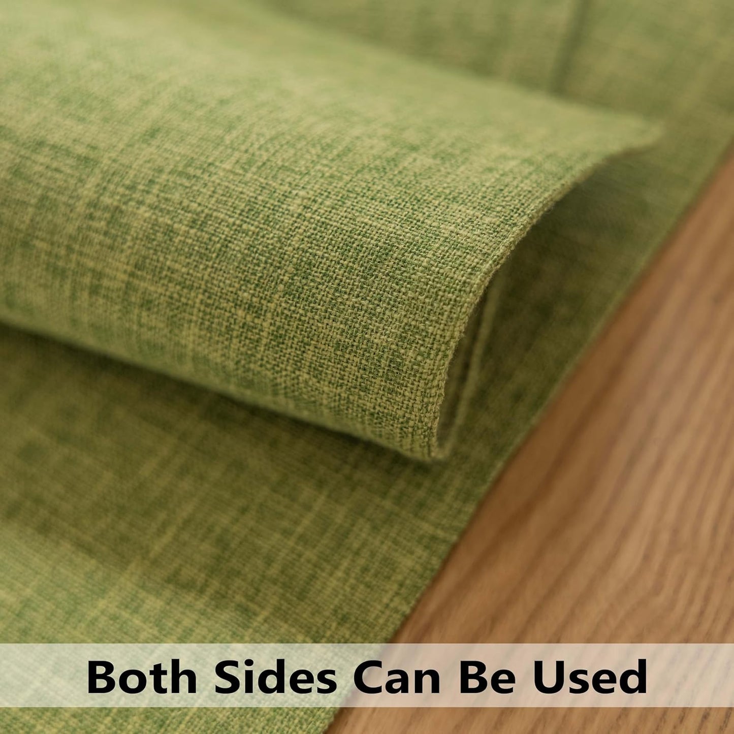 Demetex Placemats Set of 6 Green Decorative Table Mats Modern Linen Placemats Washable Heat Resistant Plate Mats for Dinner Gathering Kitchen, Lime Green