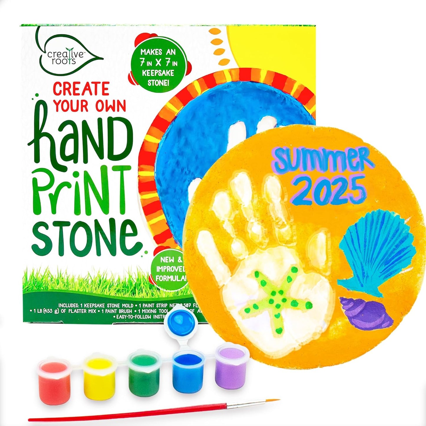 Creative Roots Create Your Own Handprint Stone by Horizon Group USA