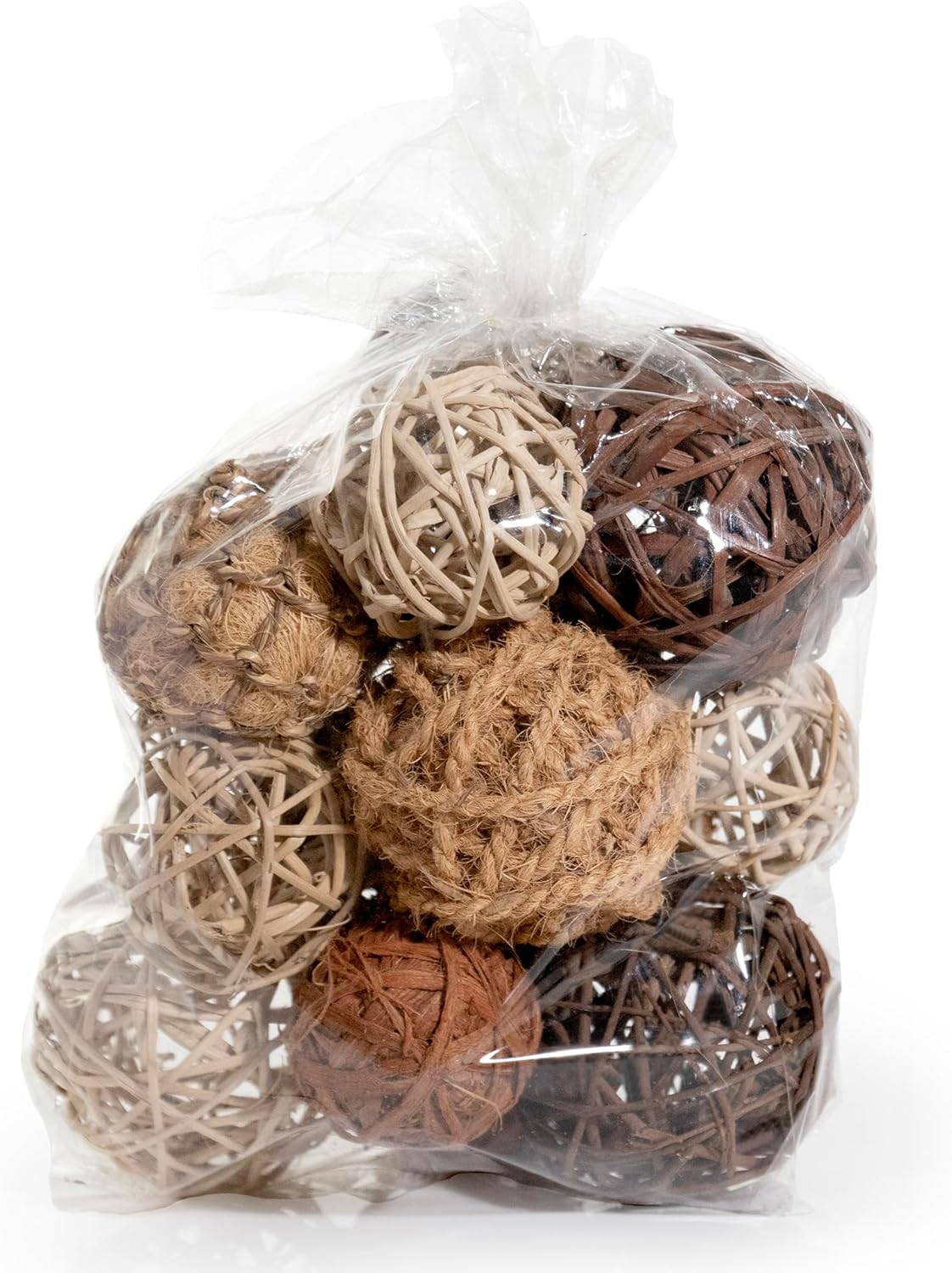 ANDALUCA Decorative Balls Bag Bowl Filler Home Decor (Rattan)