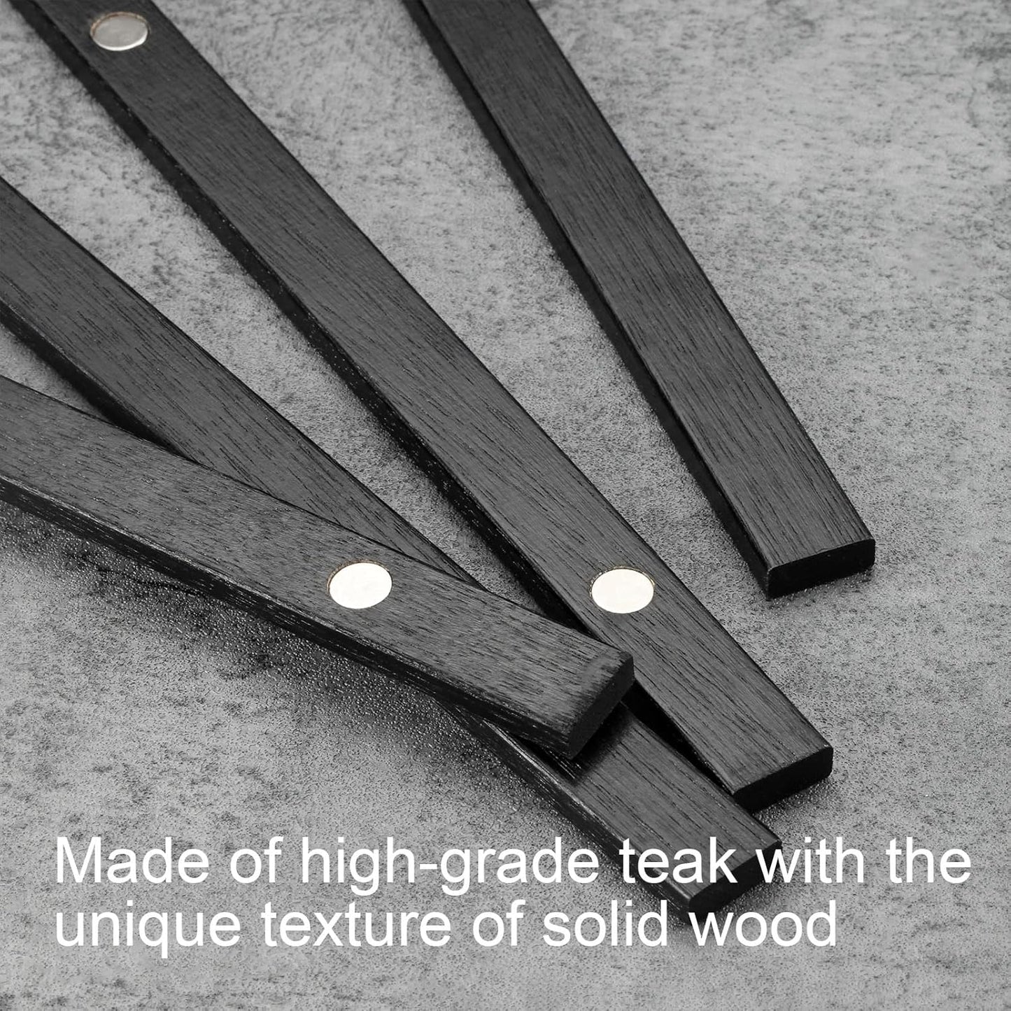 Magnetic Poster Hanger Frame, 32x24 32x48 32x40 Teak Wood Magnet Poster Frame for Posters, Prints, Photos, Pictures, Maps, Scrolls, and Canvas Artwork(Black, 32")